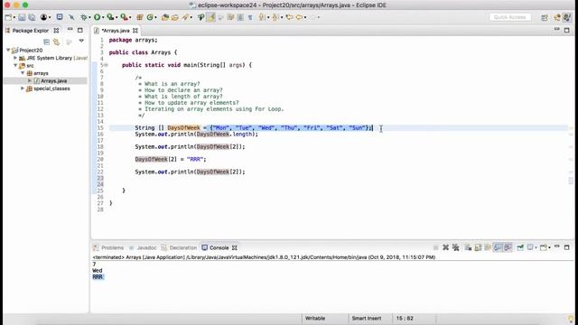 Session 1: Concept of Arrays in Java | Programming with Arrays, Lists, Sets and Maps Series
