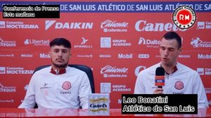 Conferencia de prensa con Javier Güémez y Leo Bonatini, previo al duelo ante Rayados.