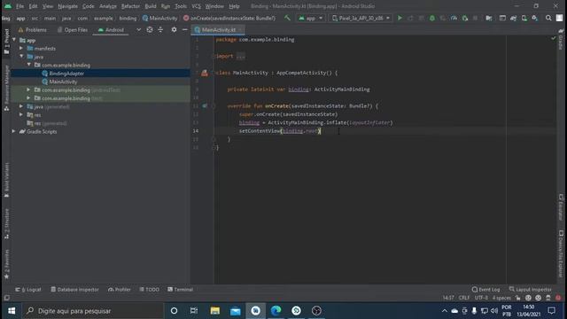 Configurando View Binding em Activity/adapter смотреть онлайн