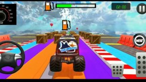 Monster Truck Mega Ramps - Impossible Tracks Monster Truck Stunt Racing - Android Gameplay