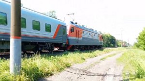 "Ведро" Электровоз ЭП1М 463 следует с пассажирским поездом №125/126Э Новороссийск Москва