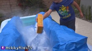 LAST TO FALL IN the SLIME! Sis vs Bro 24 Hr Challenge with HobbyKidsTV