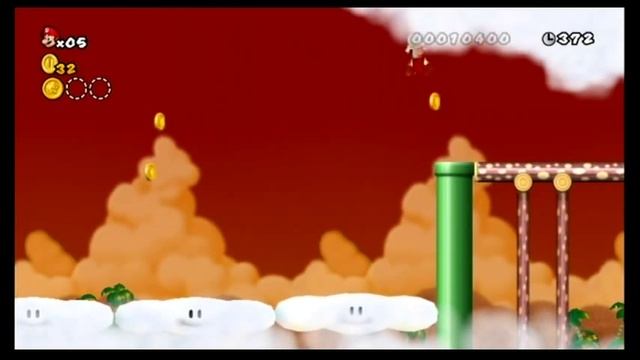 Newer Super Mario Bros. Wii Summer Sun - 100 % Walkthrough - World 1-1 смотреть онлайн