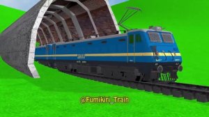 TRAINS VS GIANT HILL🚦 Fumikiri 3D Railroad Crossing Animation #train#поезда