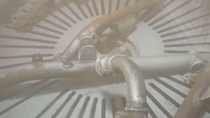 Пескоструйная обработка 
детали от мотоцикла