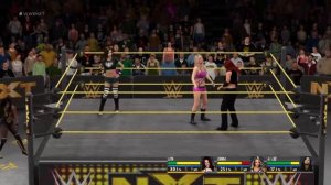 WWE 2K16 AJ Lee Returns In A 6-Divas Battle Royal Match For The NXT Women's Title