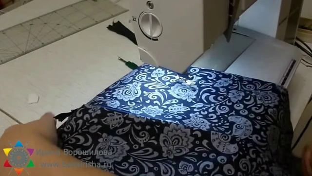 Подушки для дивана. Втачивание молнии смотреть онлайн