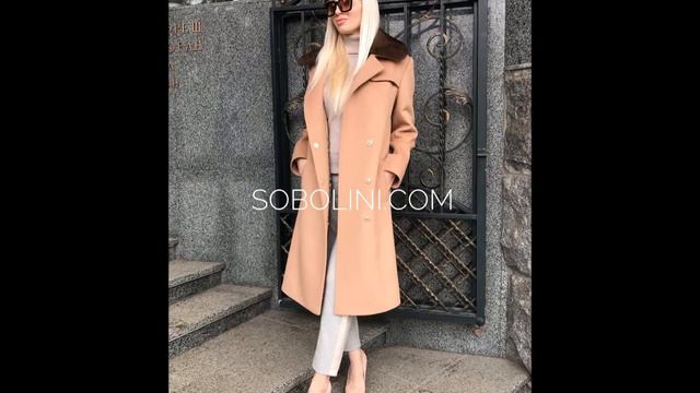 Модное пальто из кашемира Max Mara  с норковым воротником.Ваши заказы по Меркам.Пошив пальто.