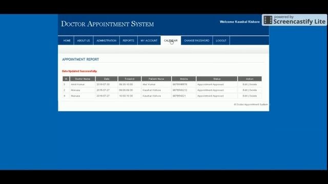 Doctor Appointment System | PHP And MySQL Project Source Code | PHP MySQL CRUD Project