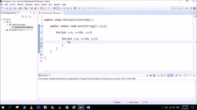 Java - Multiplication Table смотреть онлайн