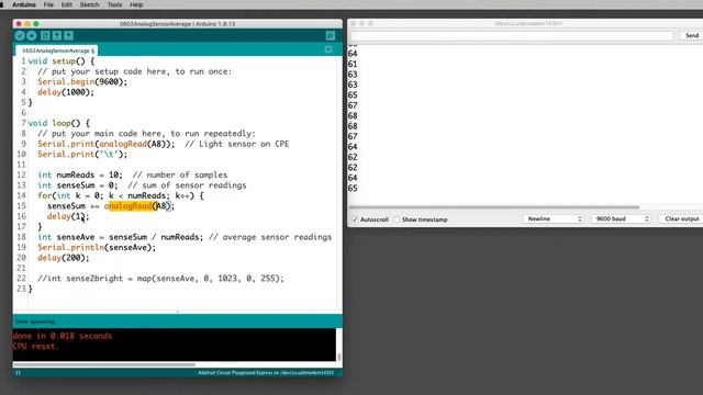 Simple data smoothing for Arduino смотреть онлайн
