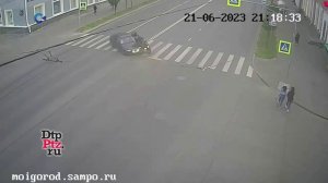 В Петрозаводске произошло ДТП с участием легкового автомобиля и мотоцикла