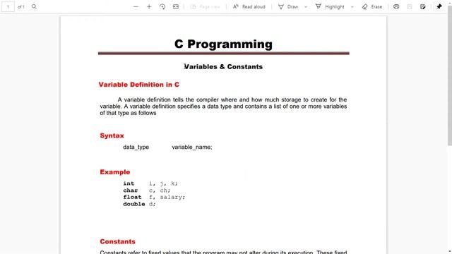 Variables & Constants in C Programming | C Tutorial in Hindi #4