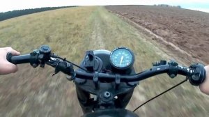 Покатушки на мотоцикле от первого лица.