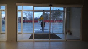 автоматические стеклянные двери Евро-Дом