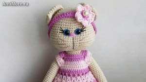 Амигуруми: схема Кошечка Лиля. Игрушки вязаные крючком.