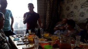 Проводы в армию, брат читает рэп