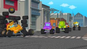 Monster Truck Cartoons for Kids | Learn Colors and Race | 50 MINUTES | GiggleBellies