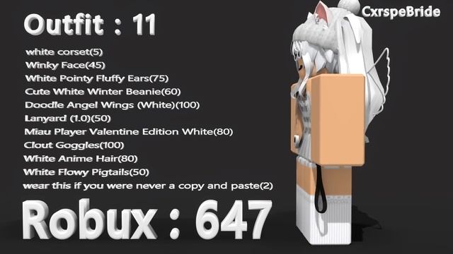 20 Awesome White Roblox Fans Outfits смотреть онлайн