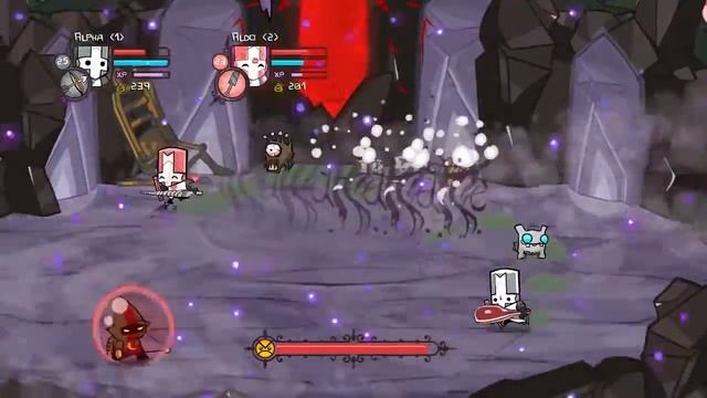 Castle Crashers - Walkthrough - Part 17 - Evil Wizard W/Alpha & Aldobot смотреть онлайн