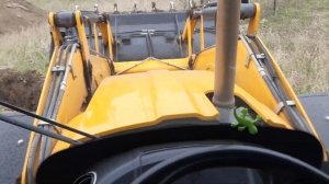 Работа на JCB 3сх , как закопать , быстро и легко, работа на экскаватор погрузчик.