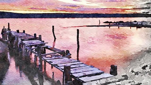 МОРСКОЙ ПЕЙЗАЖ – новый акварельный альбом о водной стихии смотреть онлайн