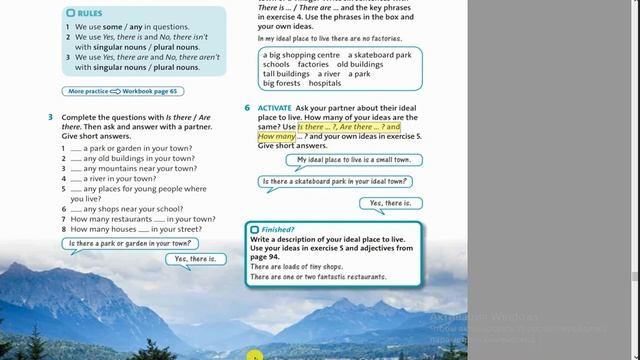 Ағылшын тілі 6 сынып 95-96 бет/English plus 6 p 95-96 unit 8 Our Neighbourhood