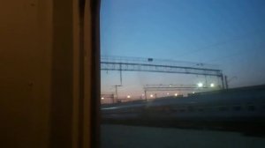 Станция Москва-Каланчёвская из окна скорого фирменного поезда