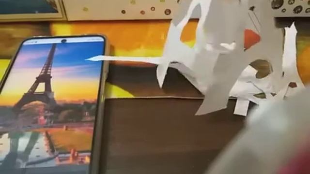 DIY как сделать Эйфелеву башню из бумаги очень просто!?????❤ смотреть онлайн