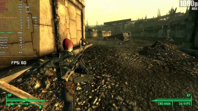 Fallout 3 | 1080p | (RX 580 8 GB | AMD Ryzen 5 1600 AF | 16 GB RAM) смотреть онлайн