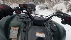 Поездка на квадроциклах зимой в Карпатах