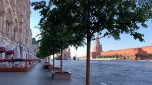Прогулка по Красной площади на рассвете в 4K