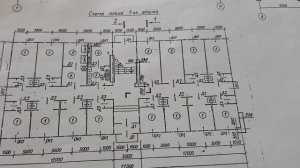 Строительный чертеж. Разрез.