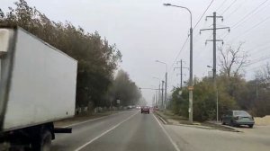 Осенняя дорога. Сенной Темрюкский район. Едем на машине, показываю улицы и дома, как живут люди