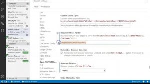 VS Code Open PHP/HTML/JS in Browser extension for Mac