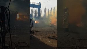 Кислородно копьевая резка.