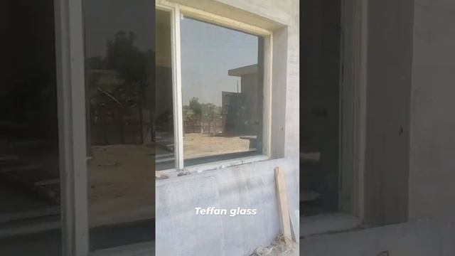 s.s Aluminium door teffan glass