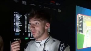 Pierre Gasly Reacts to Kevin Magnussen's Pole