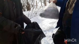 Ловля ленка в шугу из подо льда!!!