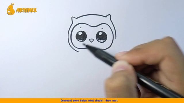 How to Draw Baby Owl Step by Step | Easy Drawings