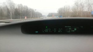 Максимальная скорость Тойота Приус 30 Разгон до максимальной скорости 194 км/ч