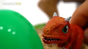 Save the dinotrux! Transformers Rescue Bots giant dinosaur Optimus Primal, Heatwave! #DuDuPopTOY