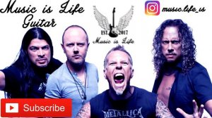 Metallica, Enter Sandman - Guitar Backing Track (Com Vozes)