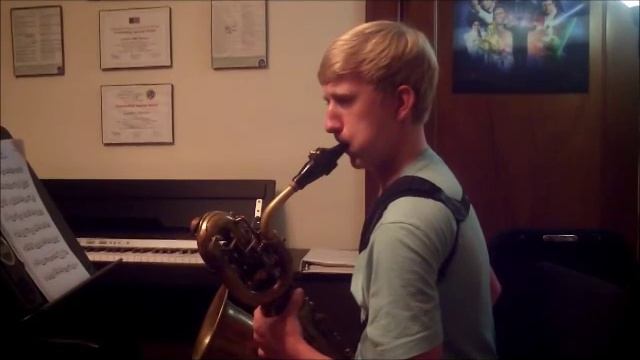 2014 All-West Tennessee Senior High Band Baritone Saxophone Audition Etude #2 смотреть онлайн