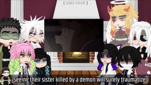 Hashira react to Tomioka Giyuu’s past as Ray || KYN x TPN Crossover || Gacha Club