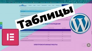 Создание таблиц цен, описания на Wordpress + elementor