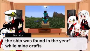 gacha club' azur Lane iron blood edition react to miners in their base be like