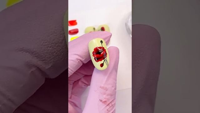 Рисуем мак на ногтях смотреть онлайн