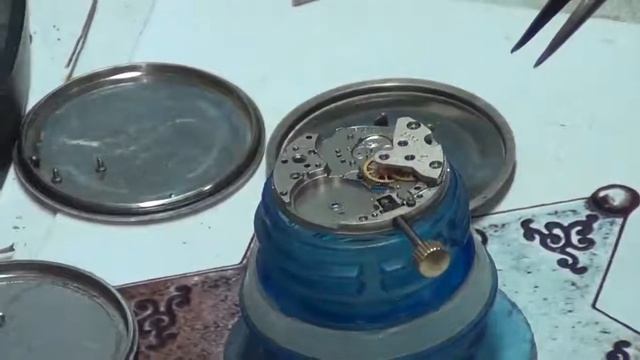 ремонт репассаж часов Восток 18 камней механизм калибр 2234 смотреть онлайн