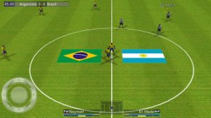 Аргентина против Бразилии матч. Игра Футбольный Победитель.